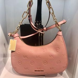 NWT  Michael Kors Cora Large Leather Crossbody Shoulder Bag